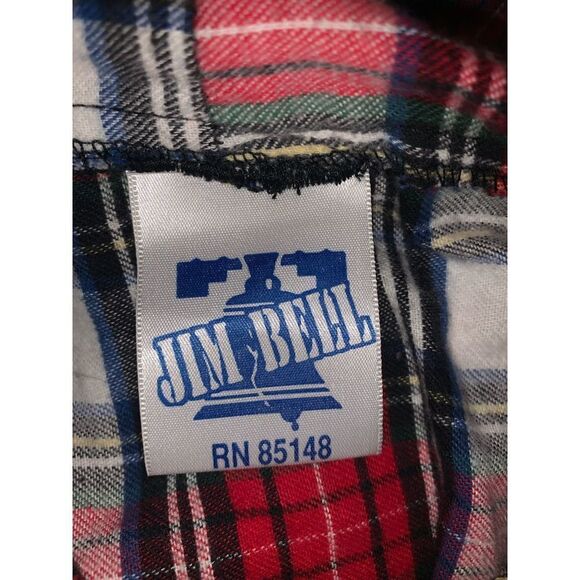 Vintage 90’s Oversized Hooded Flannel Large - Picture 9 of 10